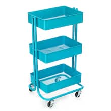 cart rolling drawer recollections craft michaels tier carts turquoise lexington hgtv organization units paper utility